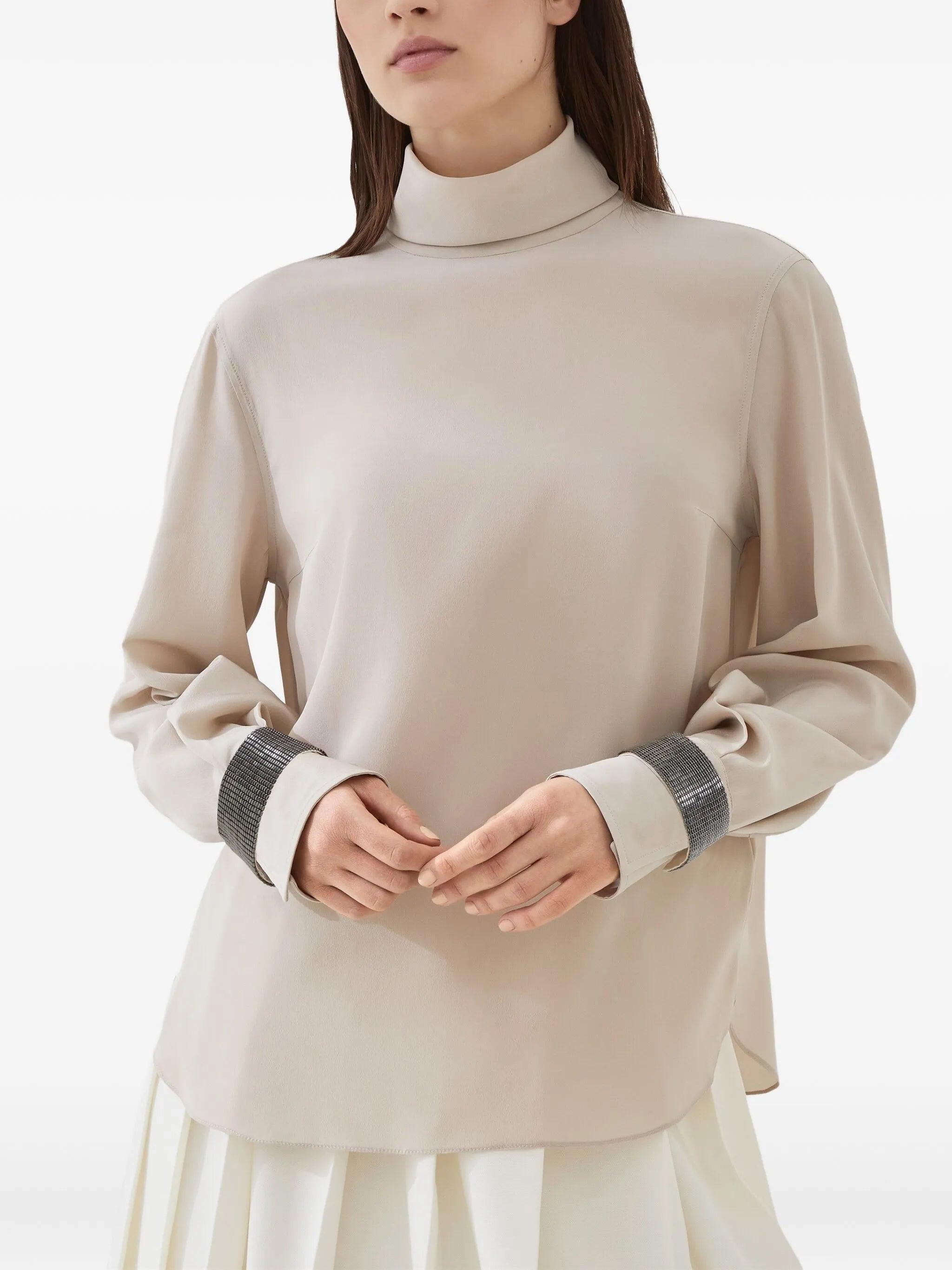 Brunello Cucinelli Crêpe De Chine Blouse - 5