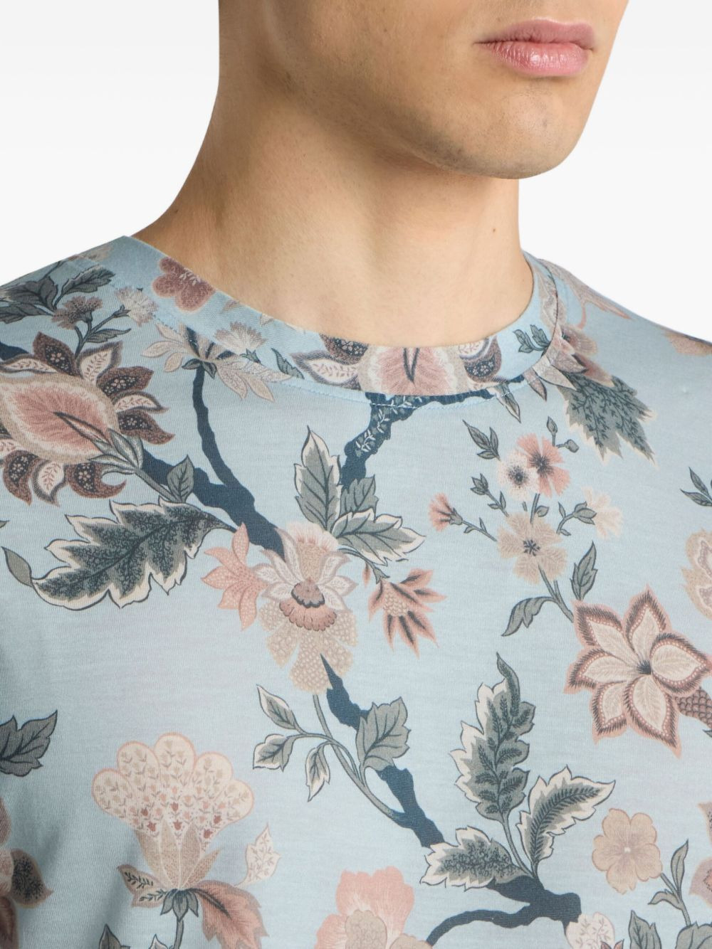 floral-print T-shirt - 4
