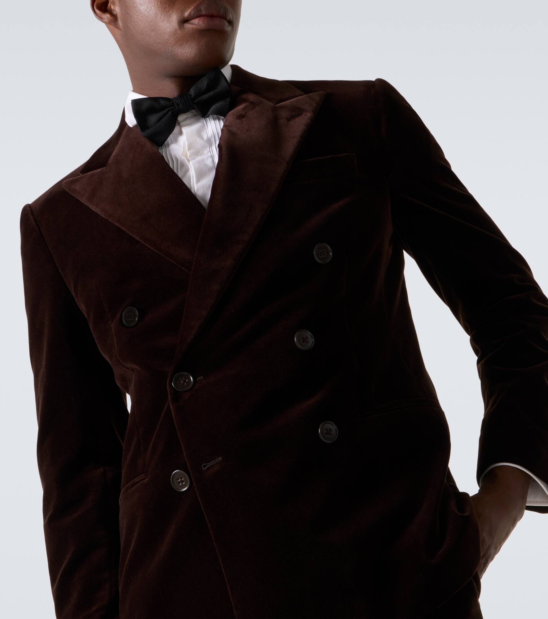 Kent cotton velvet suit jacket - 5