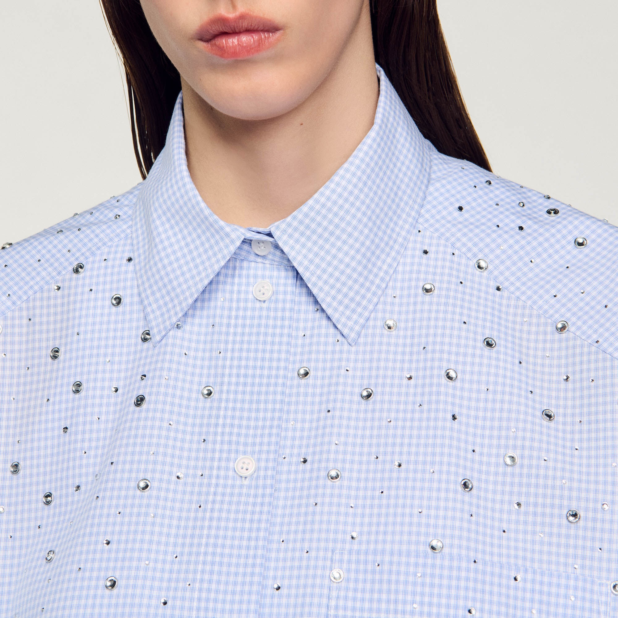 STUDDED CHECK SHIRT - 4