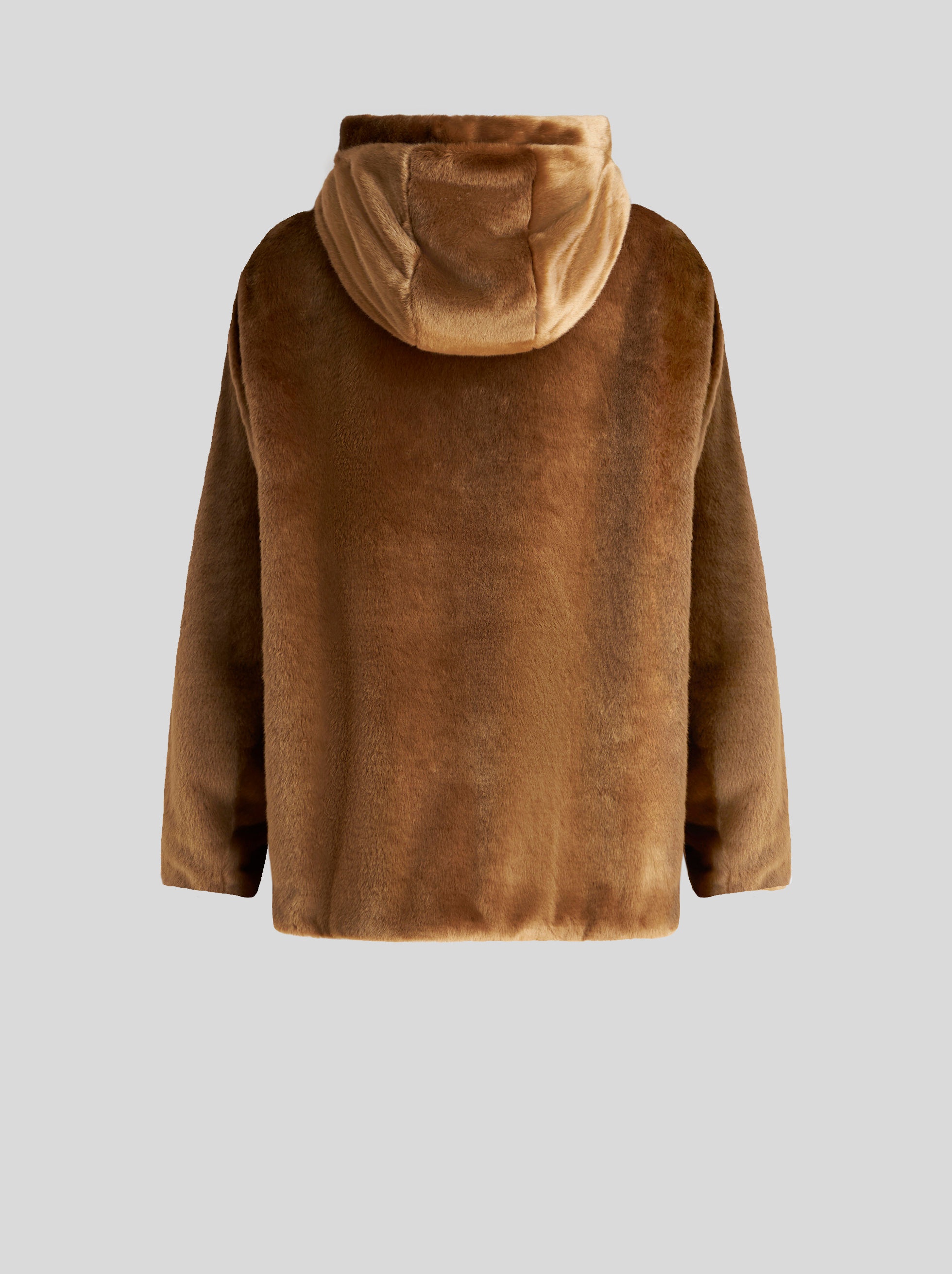 HOODED JACKET WITH JACQUARD INTARSIA WOLF - 6