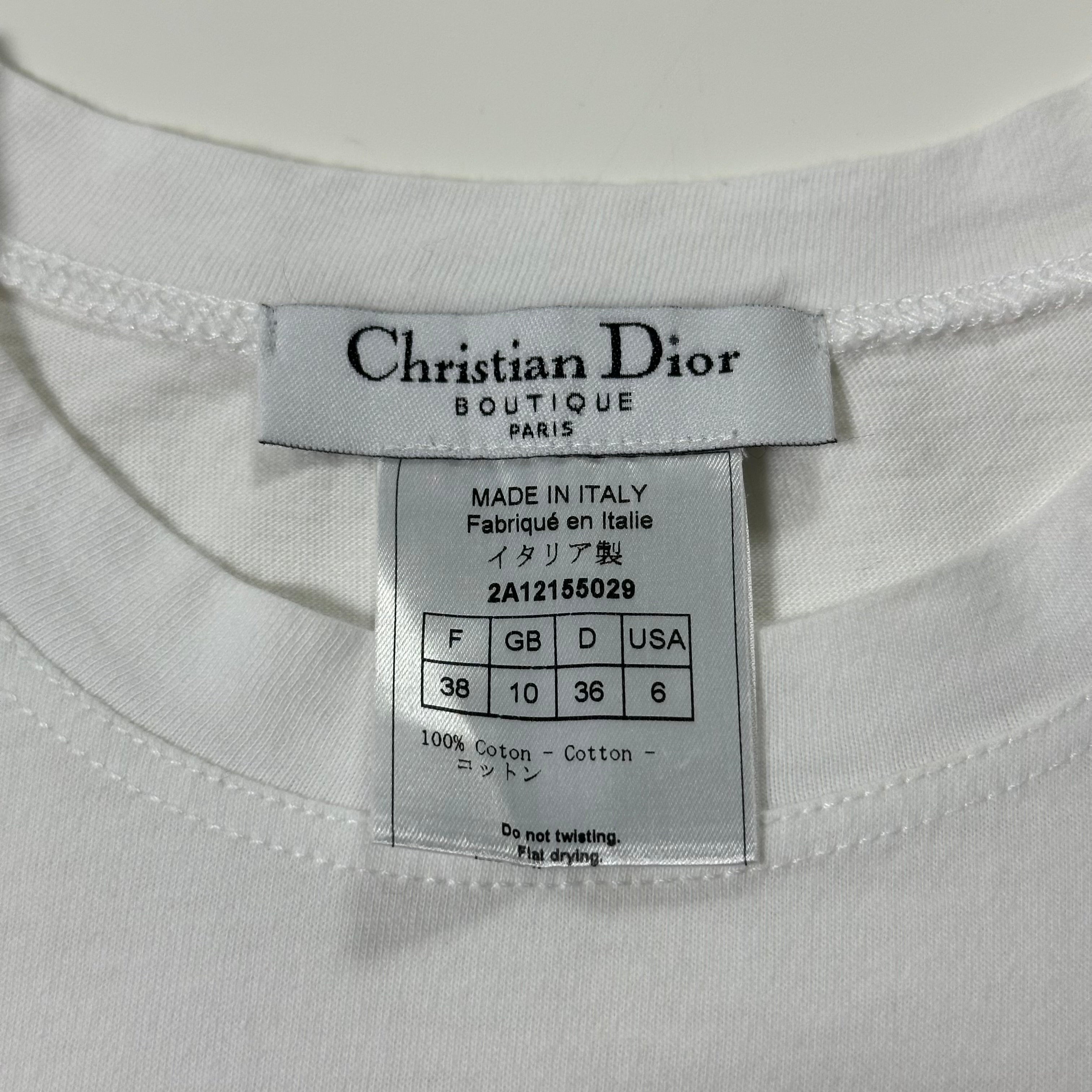 CHRISTIAN DIOR Spring Summer 2002 Cartoon "J'ADORE DIOR" T-Shirt - 5