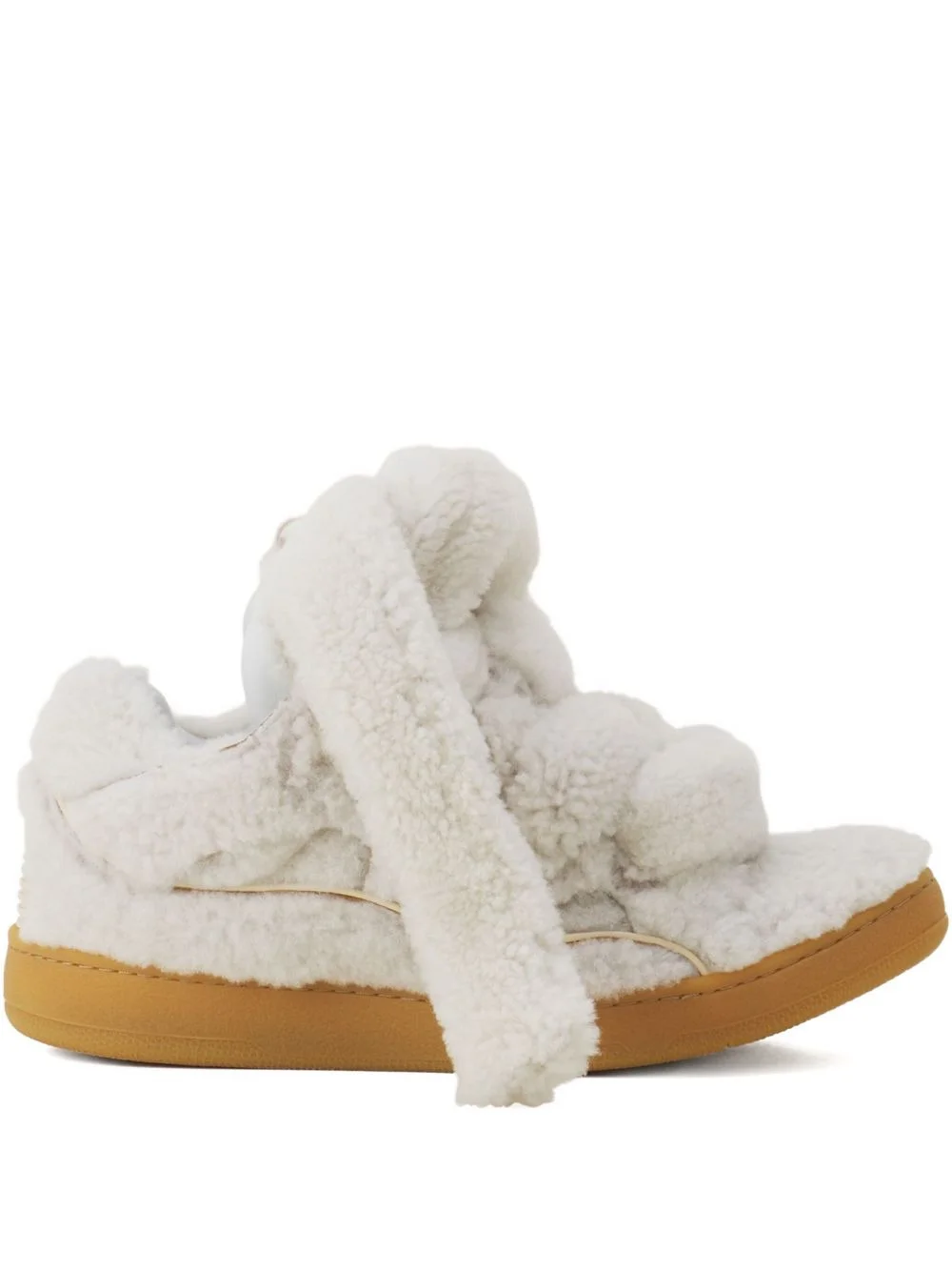 Curb shearling sneakers - 1