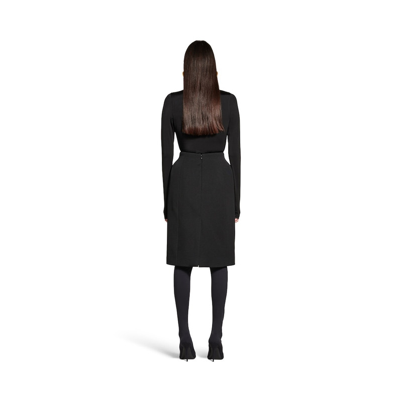 Women's Hourglass 미디 스커트 에 검정 4