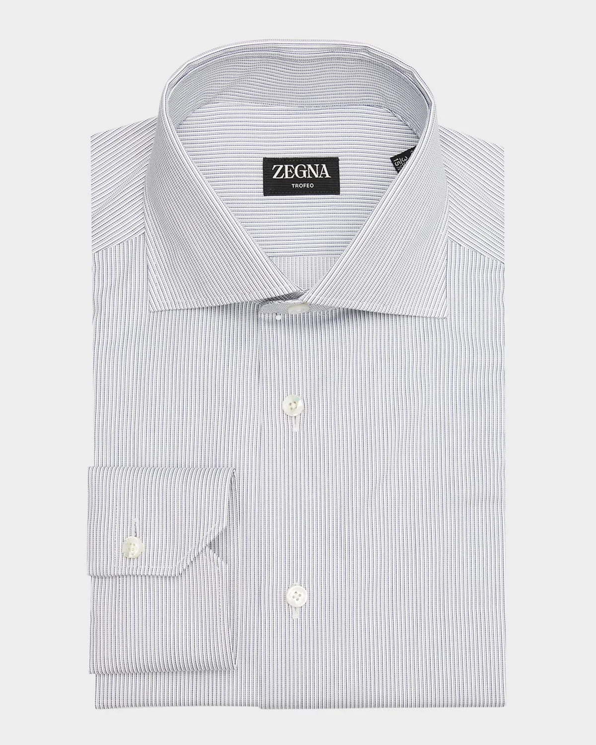 Men's Trofeo Cotton Twin Stripe Dress Shirt - 1