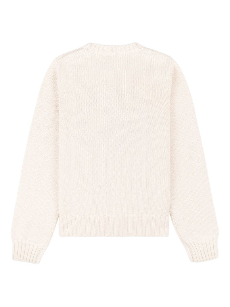 equestrian graphic crew-neck sweater 5
