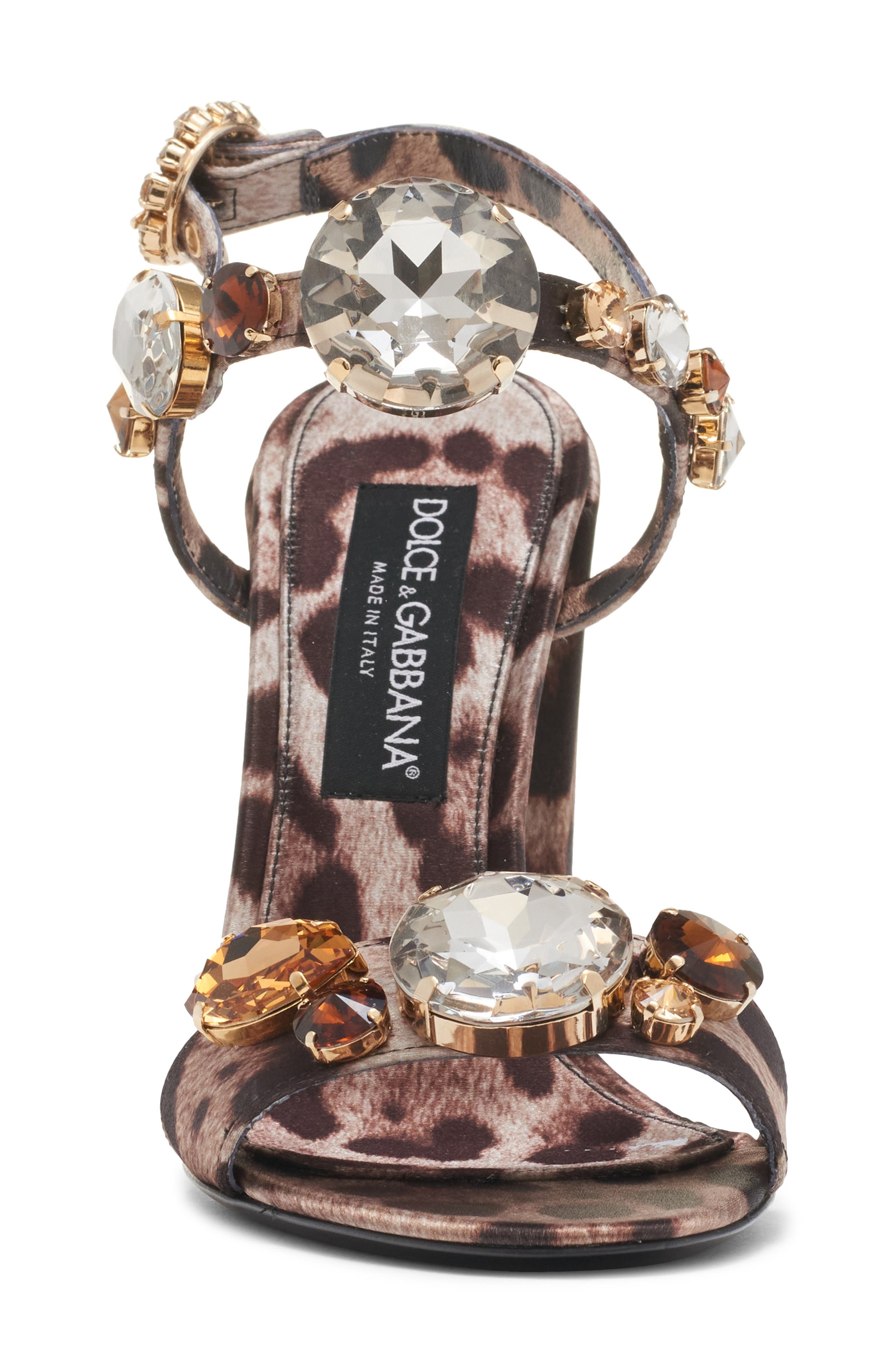 Dolce&Gabbana Crystal Embellished Sandal in Leo New at Nordstrom - 4