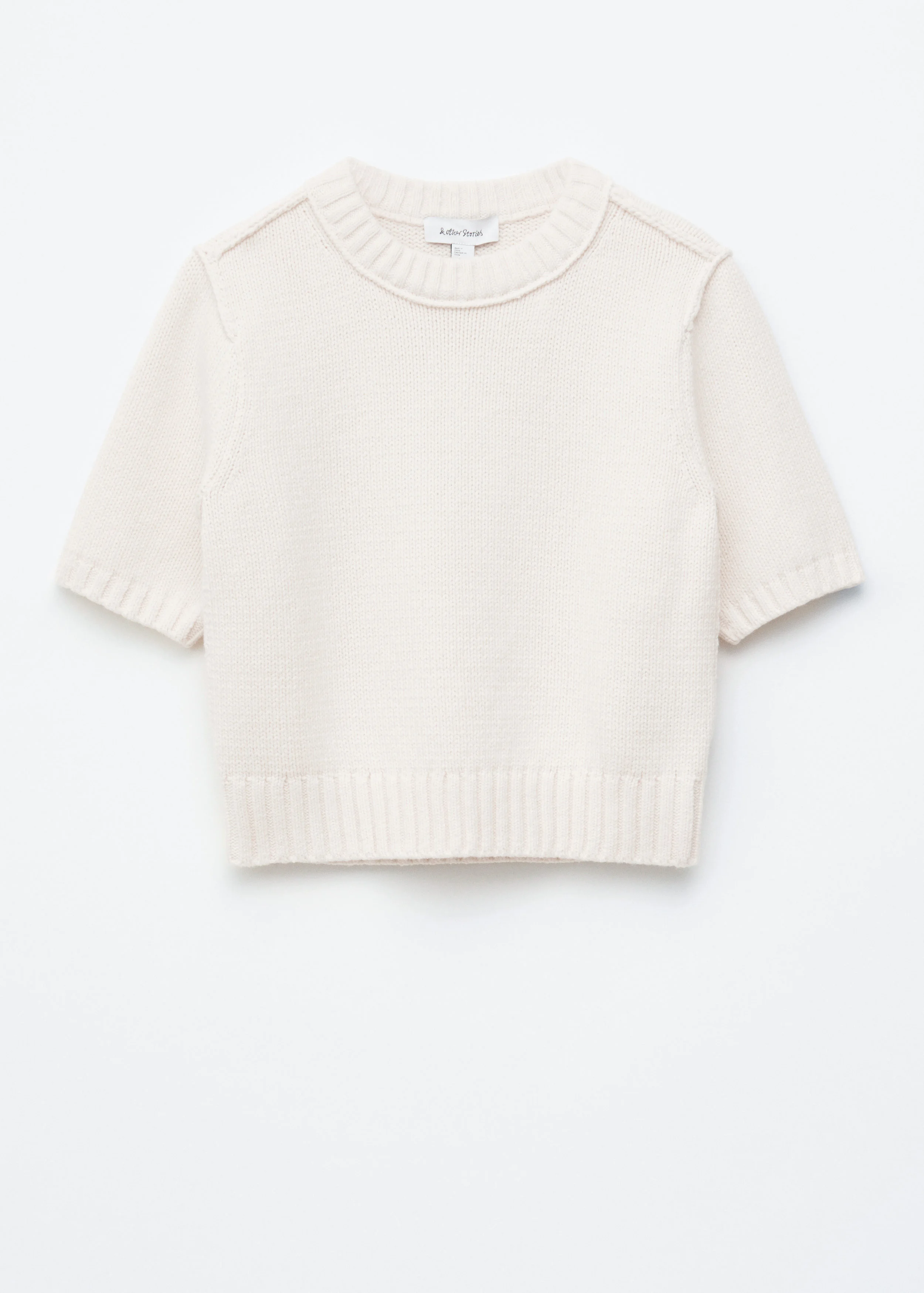 Rib-Knit T-shirt - 1