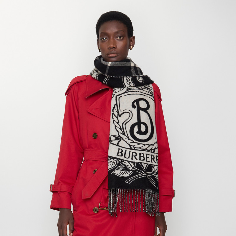 Burberry Wide Reversible Stormy Knight Scarf outlook