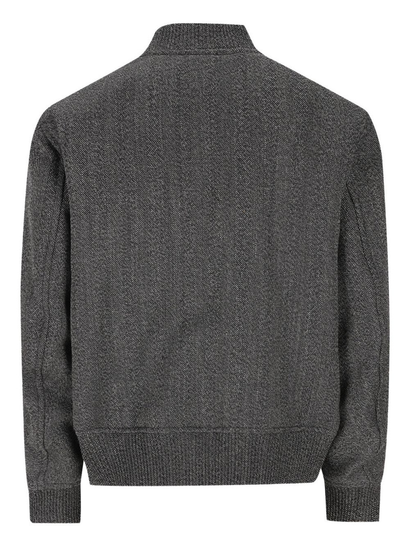 GUCCI herringbone zip-up jacket outlook