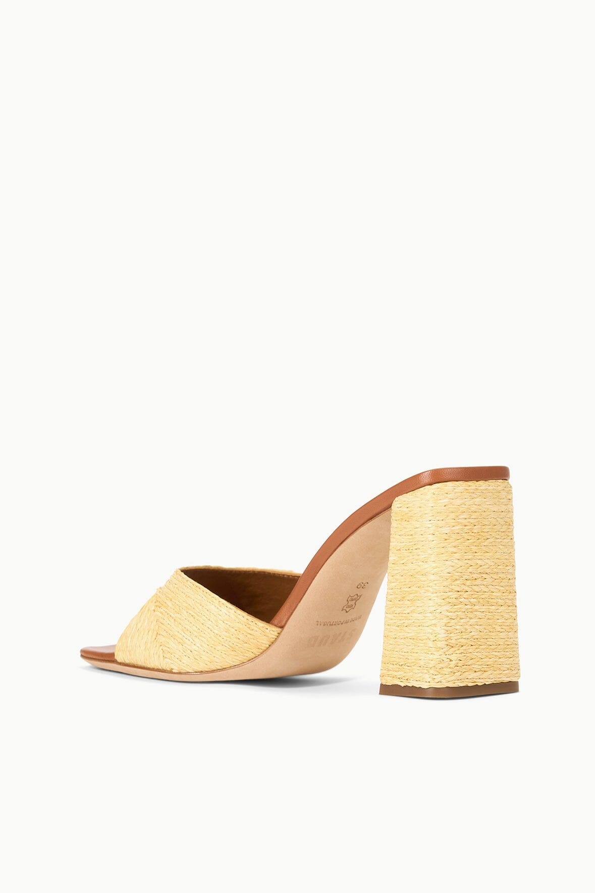 STAUD SLOANE HEEL NATURAL RAFFIA - 5