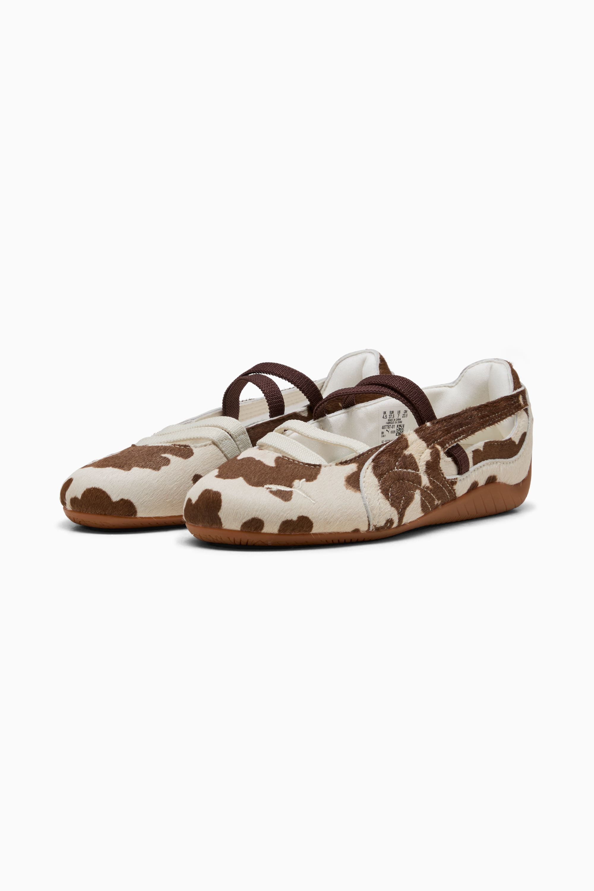 Speedcat Ballet Cow Print Women's Shoes - 4