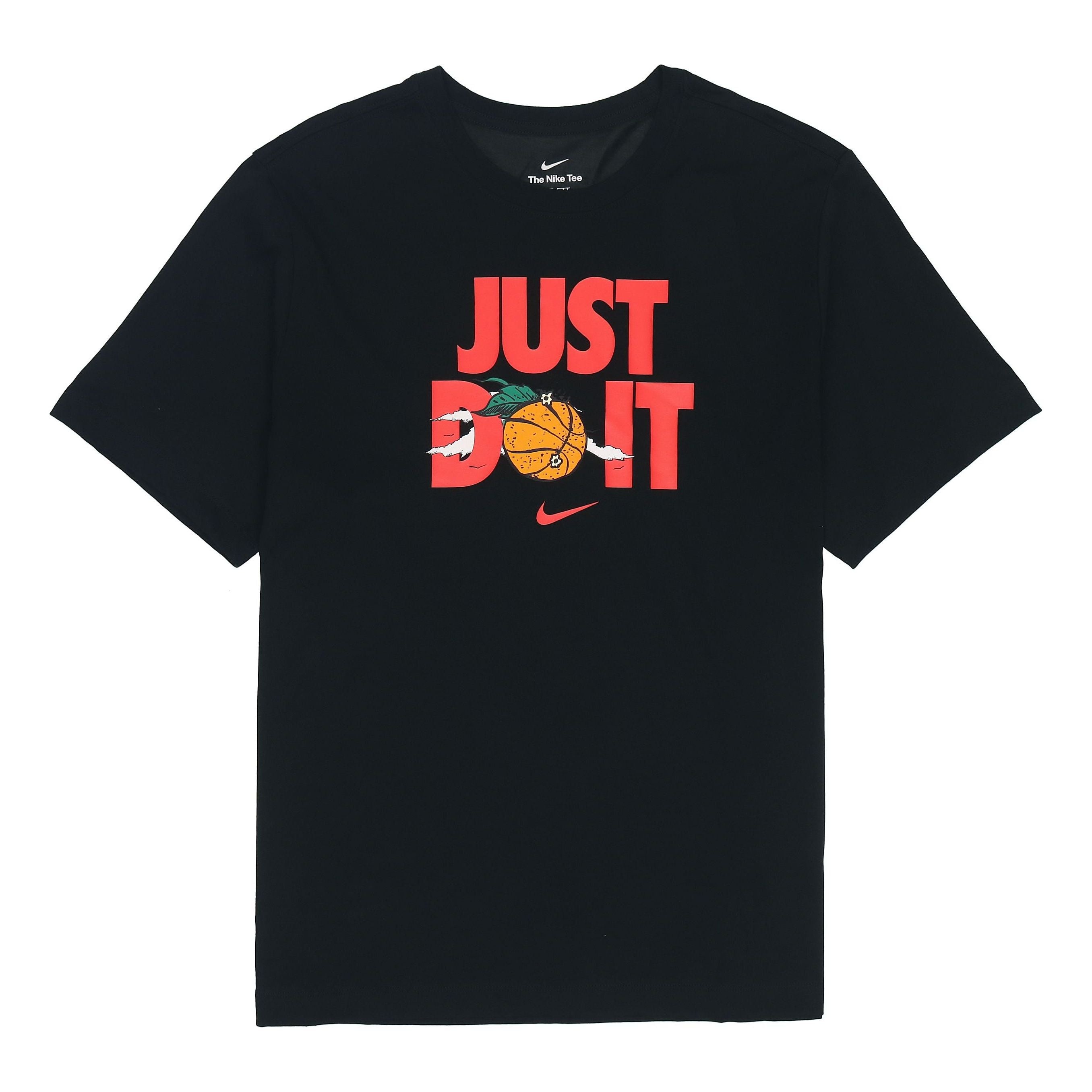 Nike Just Do It Alphabet Printing Round Neck Short Sleeve Black DV1213-010 - 1