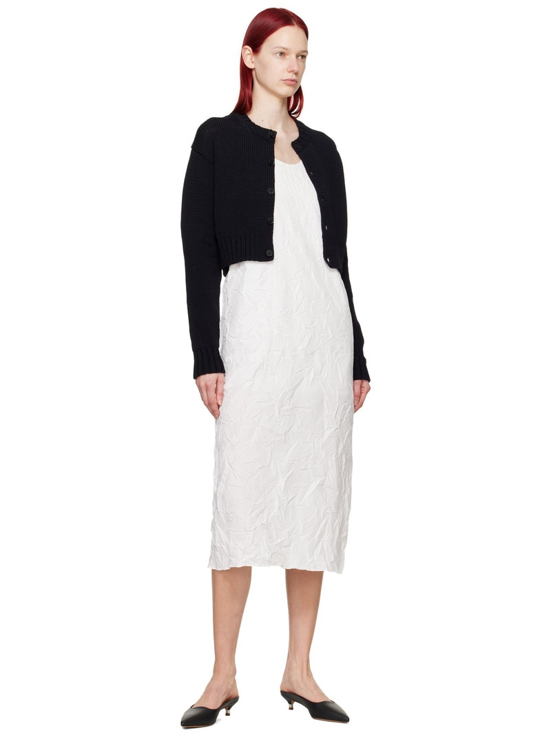 AURALEE White Winkled Midi Dress outlook