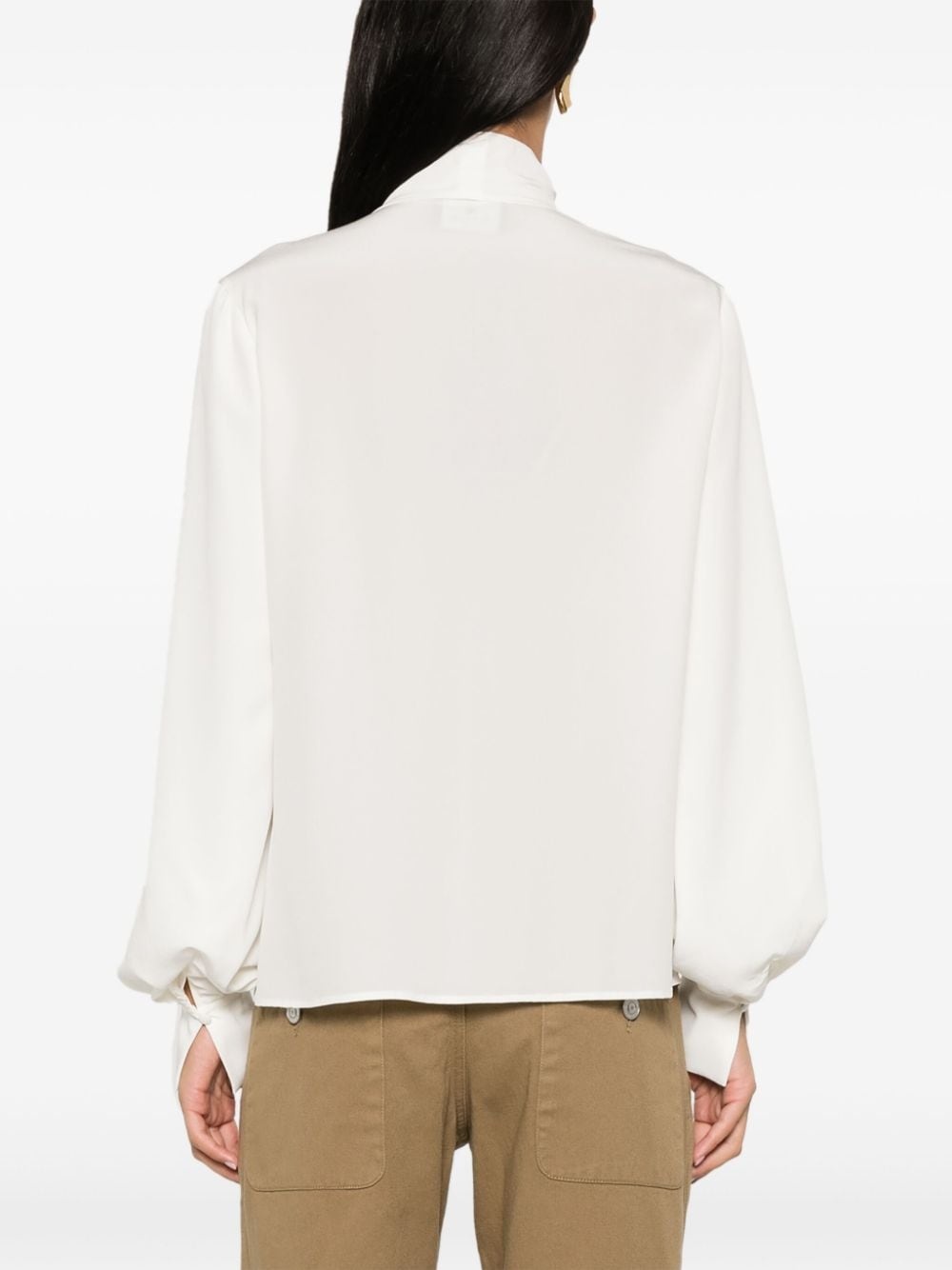 pussy-bow blouse - 4
