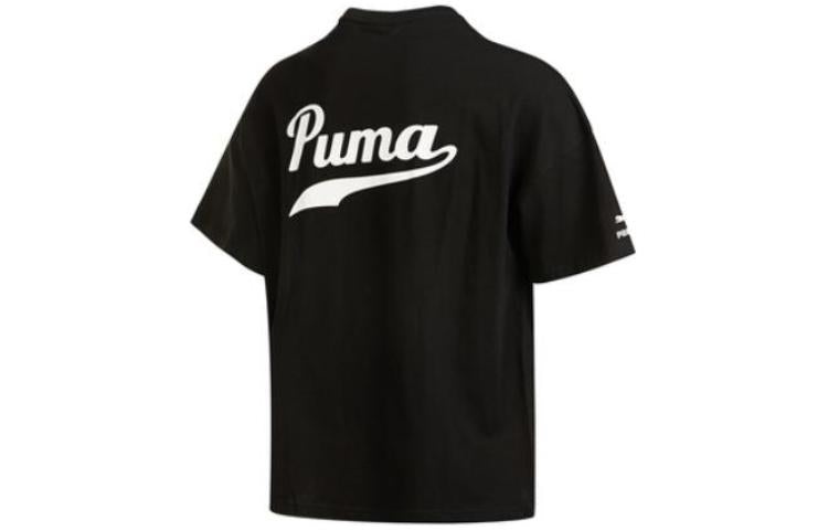 PUMA Logo T-Shirt 'Black' 538324-01 - 2