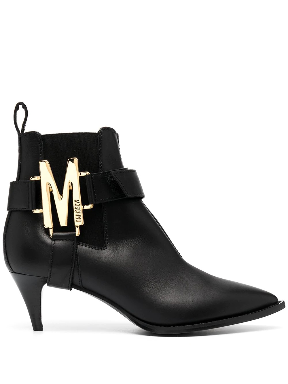 M plaque ankle boots - 1