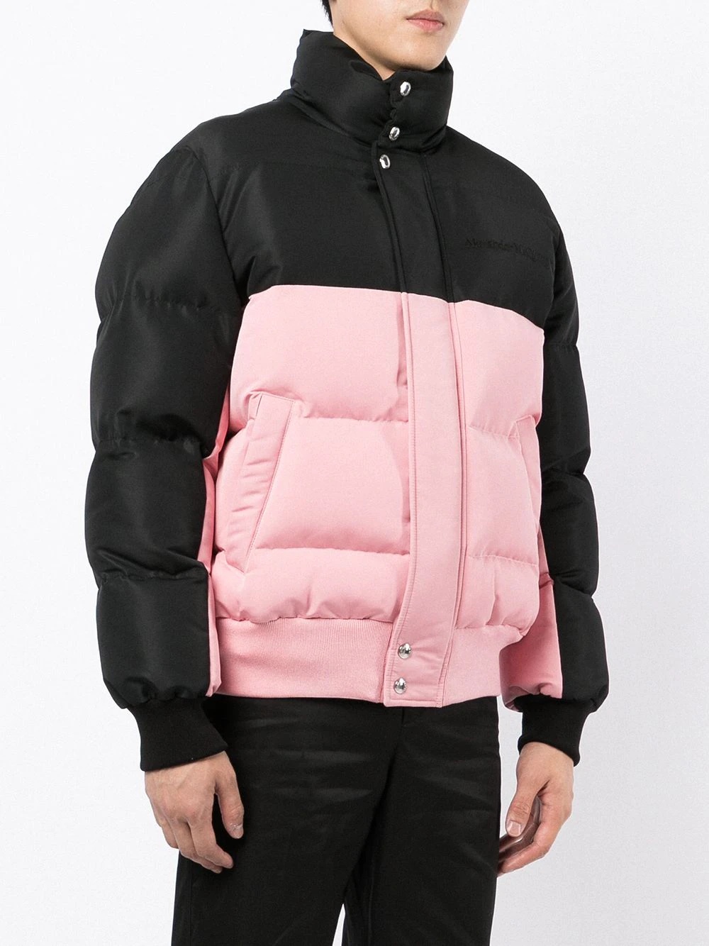 two-tone puffer jacket - 3