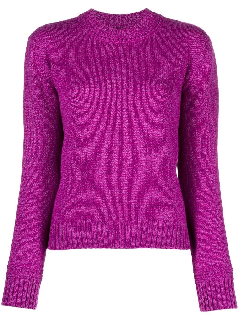 crew-neck long-sleeve jumper - 1