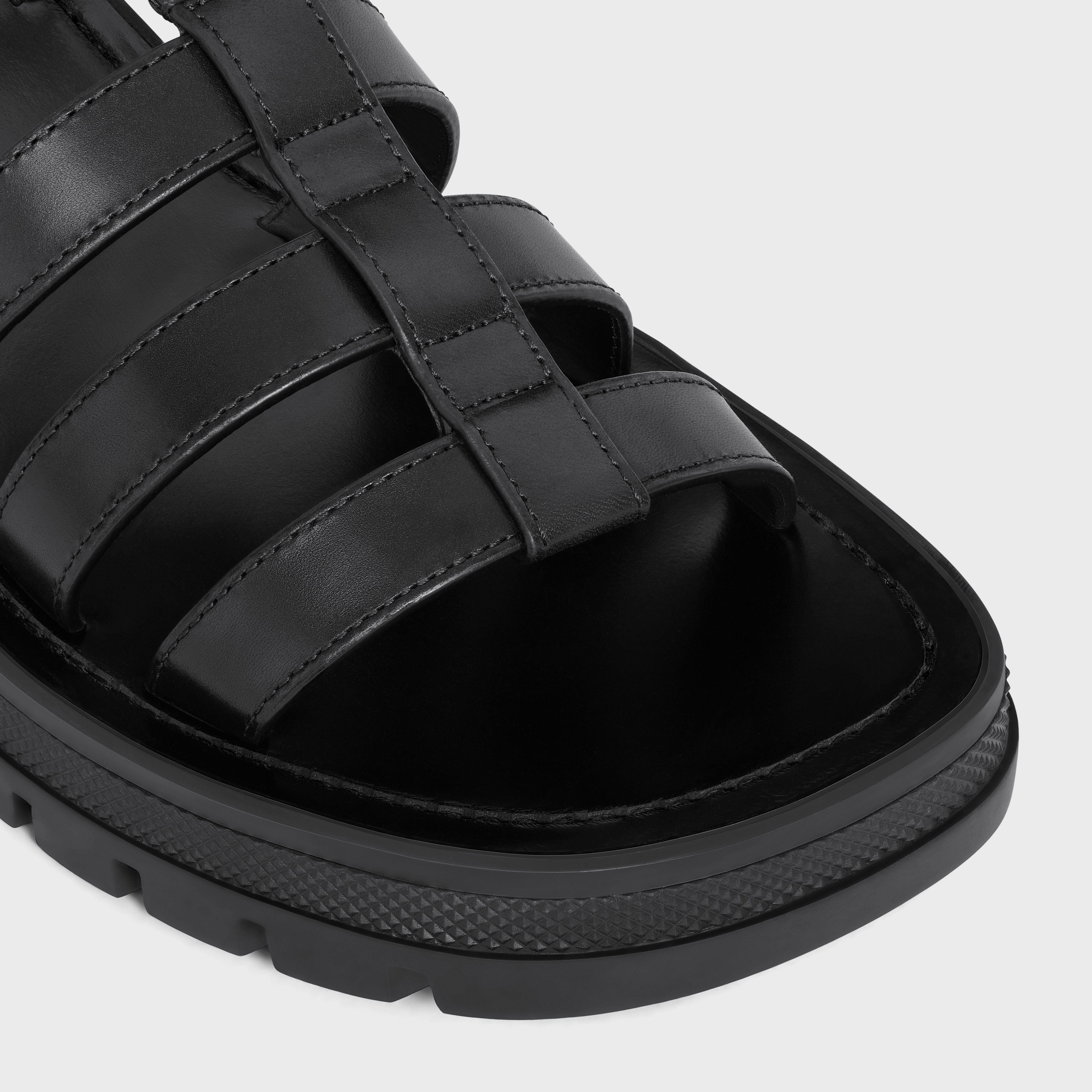 CELINE CLEA TRIOMPHE GLADIATOR SANDAL in CALFSKIN - VEGETAL TANNING - 4