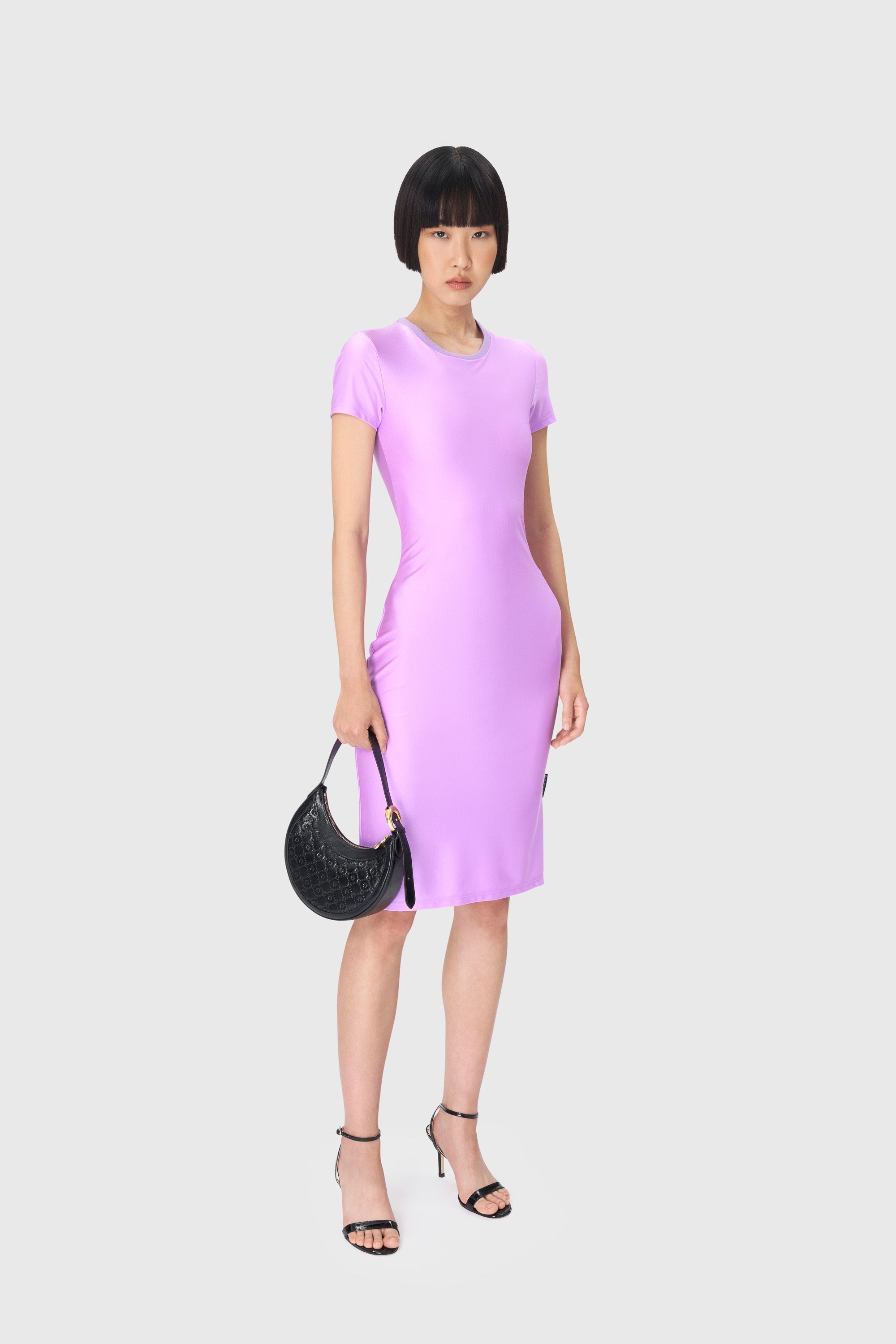 Draped Jersey Open Back Dress - 2