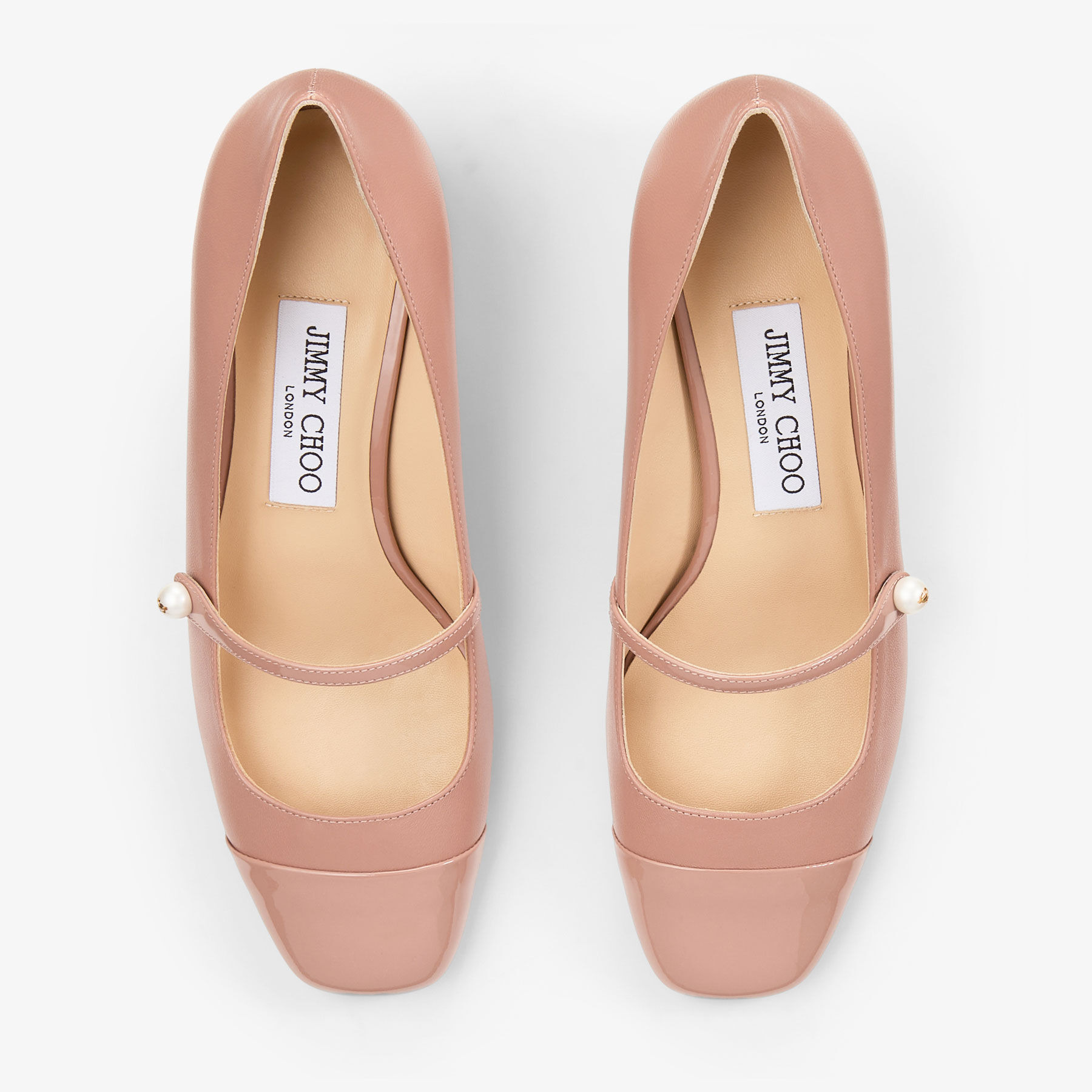 Elisa 45
Ballet Pink Nappa and Patent Leather Pumps - 4