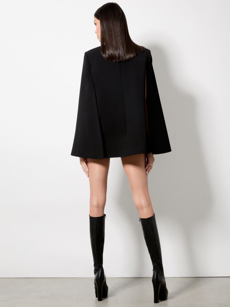Alice + Olivia PHILIPPA BOW FRONT CROPPED CAPE outlook