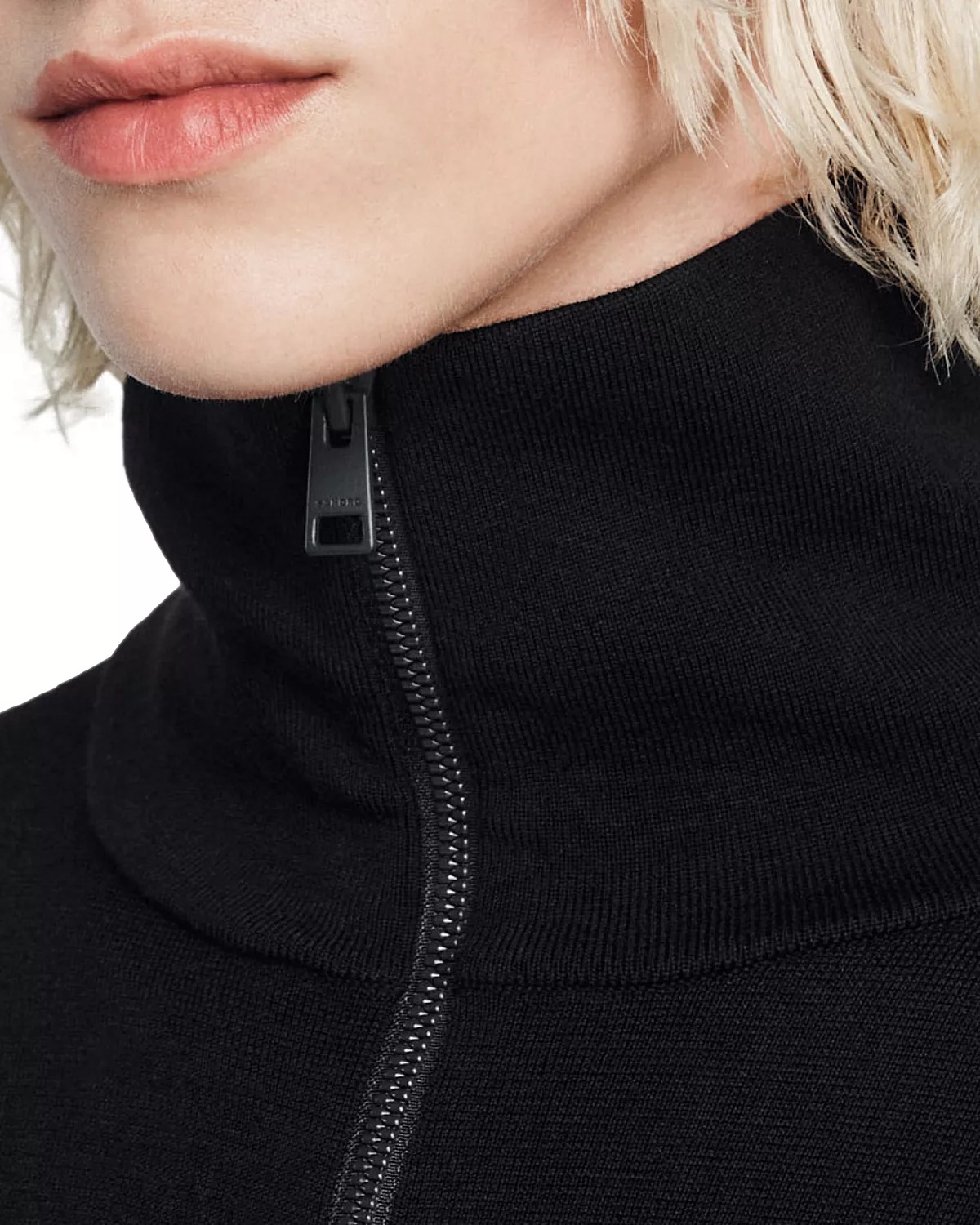 Zip Front Wool Cardigan - 3