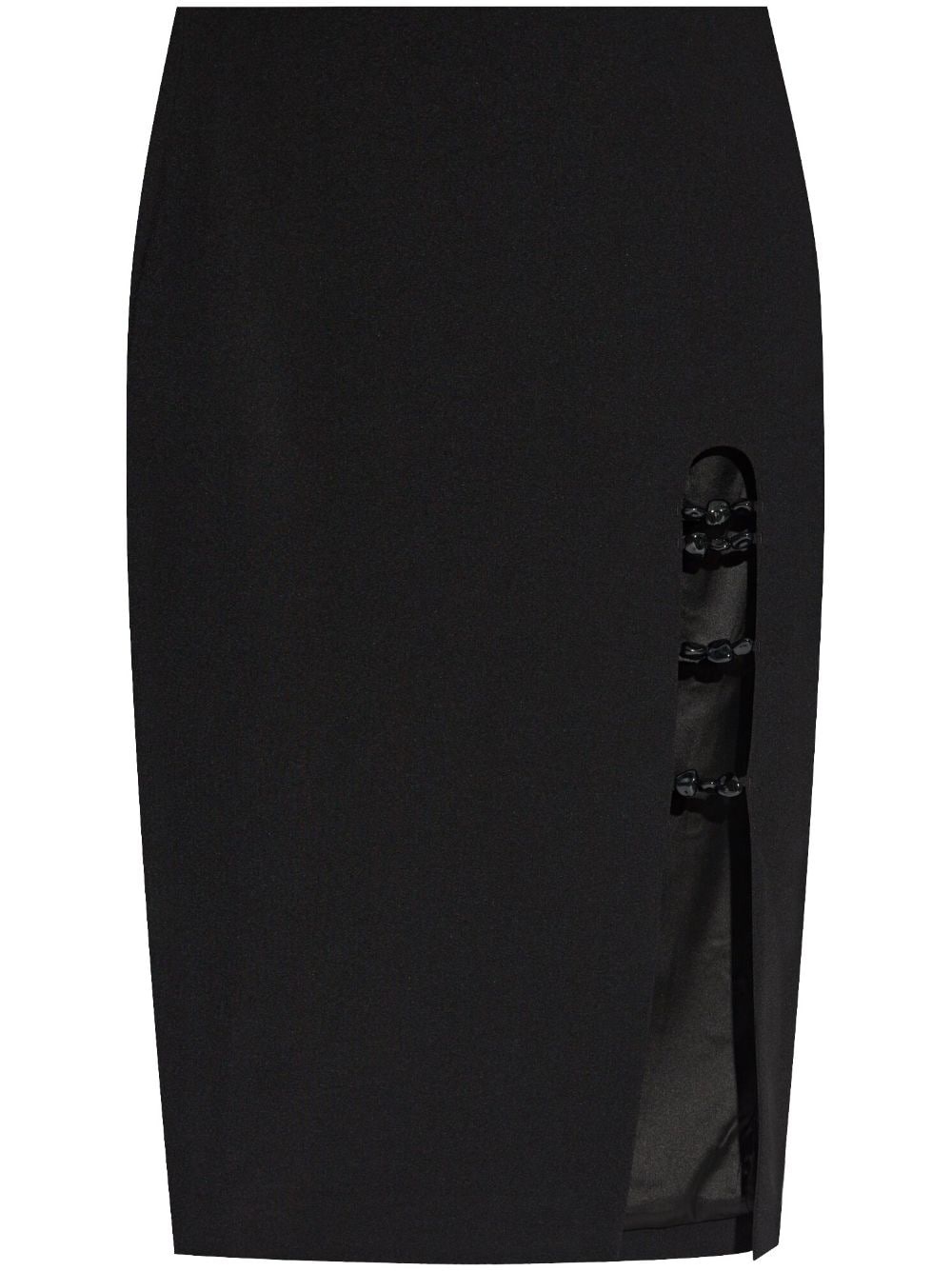 cut-out detailed midi skirt - 1