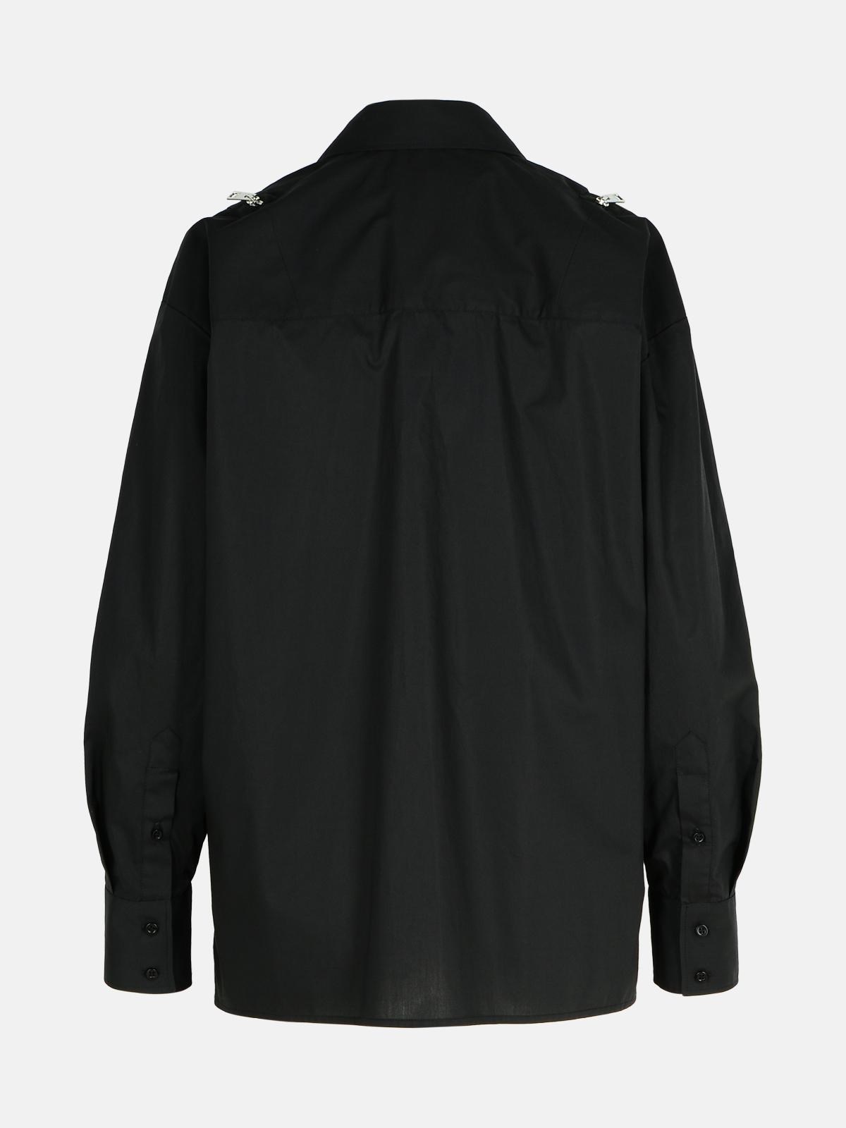 BLACK COTTON SHIRT - 3