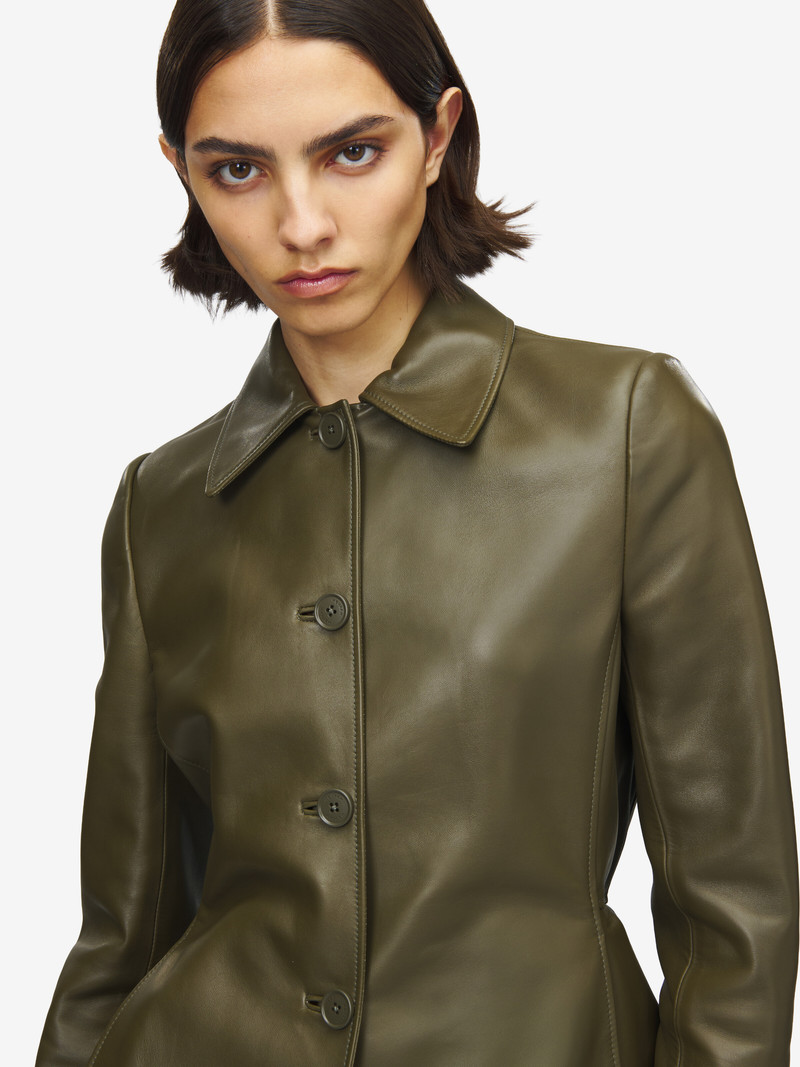 Leather Peplum Jacket 6