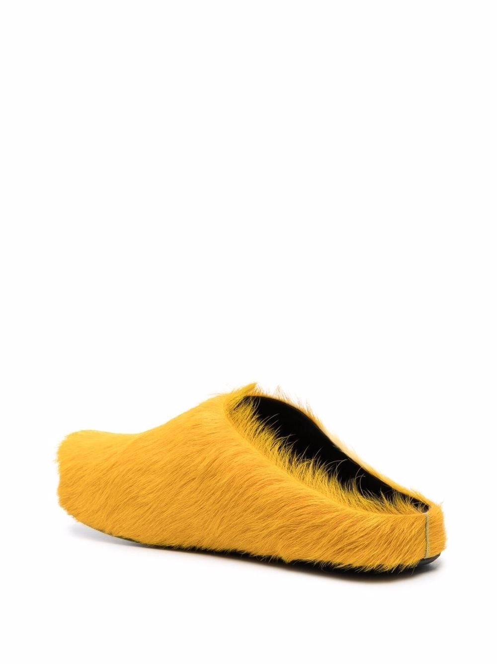 textured calf hair clog slippers - 3