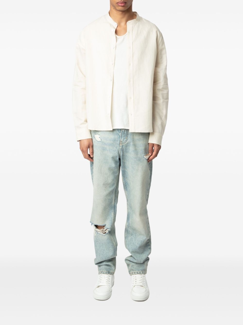 linen-organic cotton shirt - 2