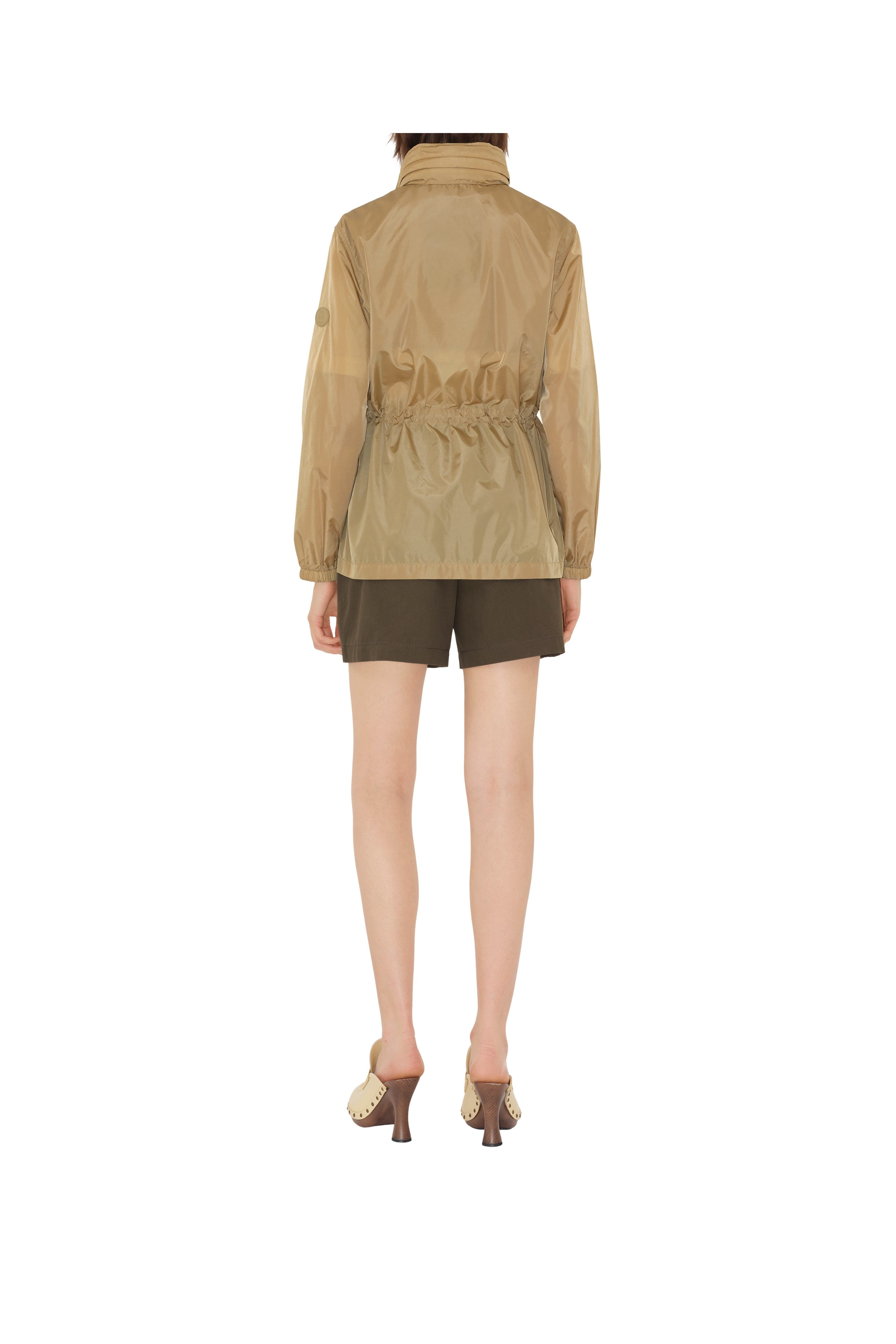 burberry Short Nylon Parka in Flax at Nordstrom - 5