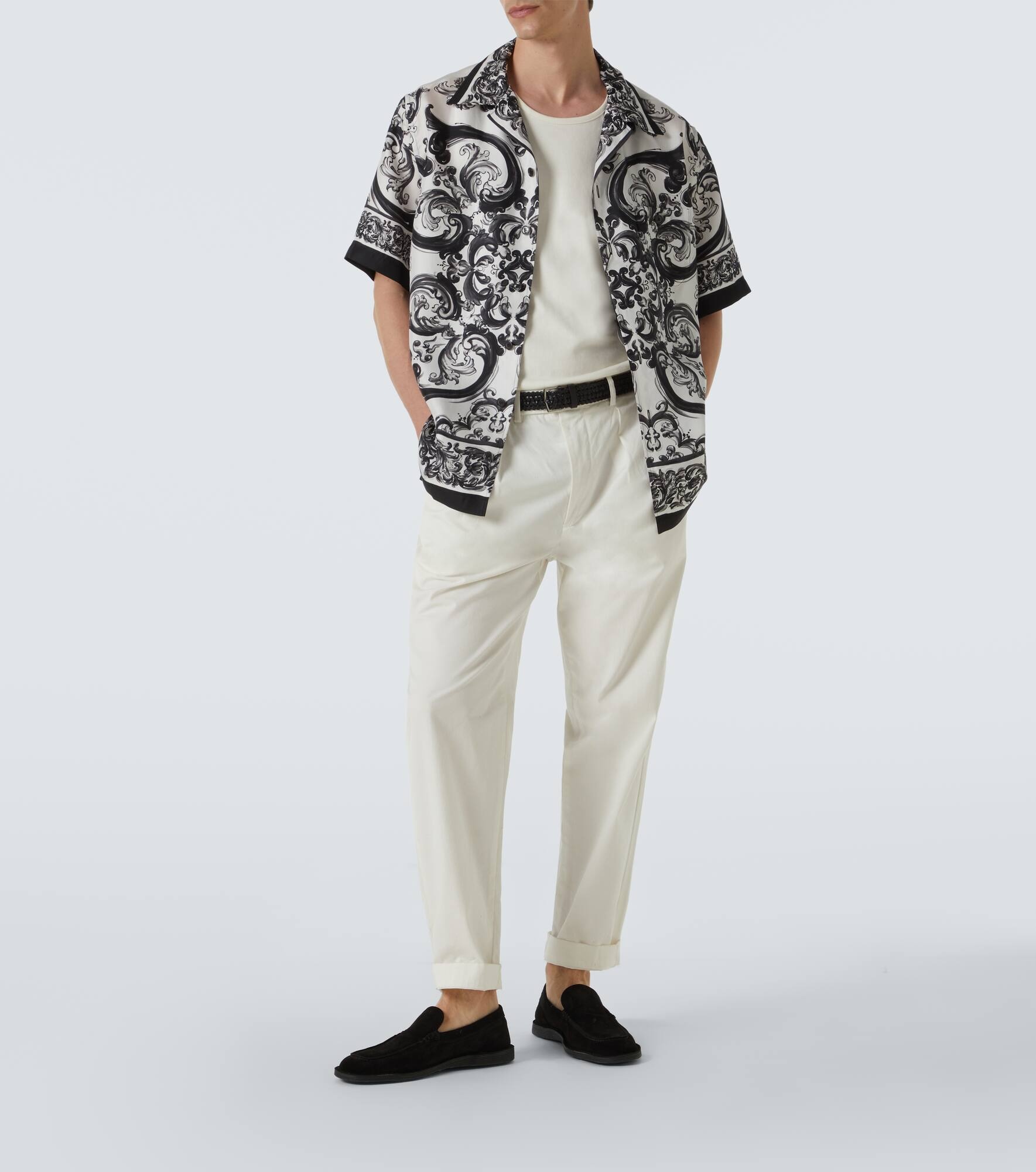 Majolica silk twill shirt - 2