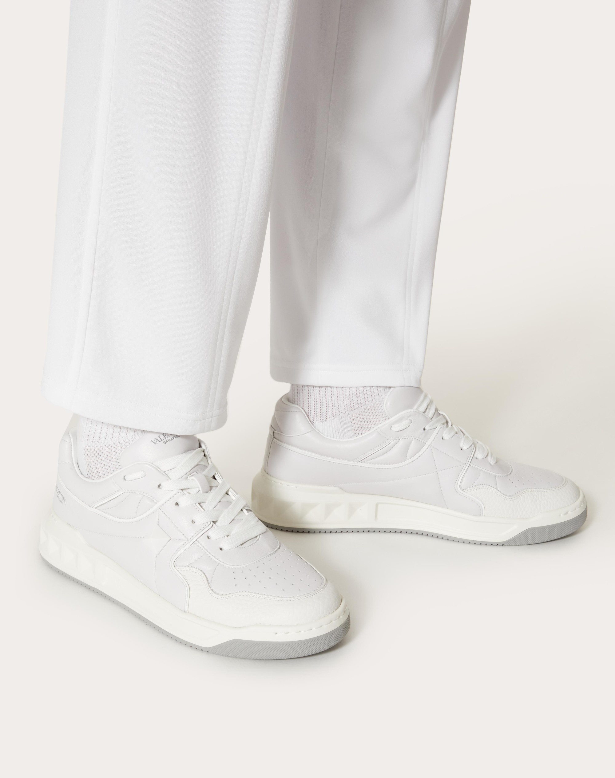ONE STUD LOW-TOP NAPPA SNEAKER - 6