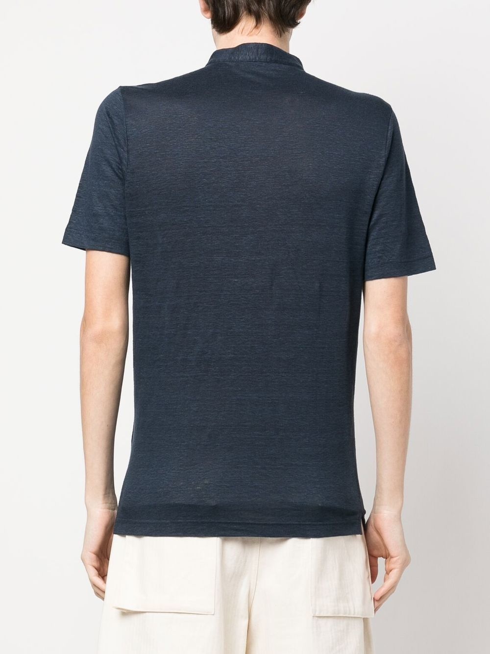 short-sleeve linen shirt - 4