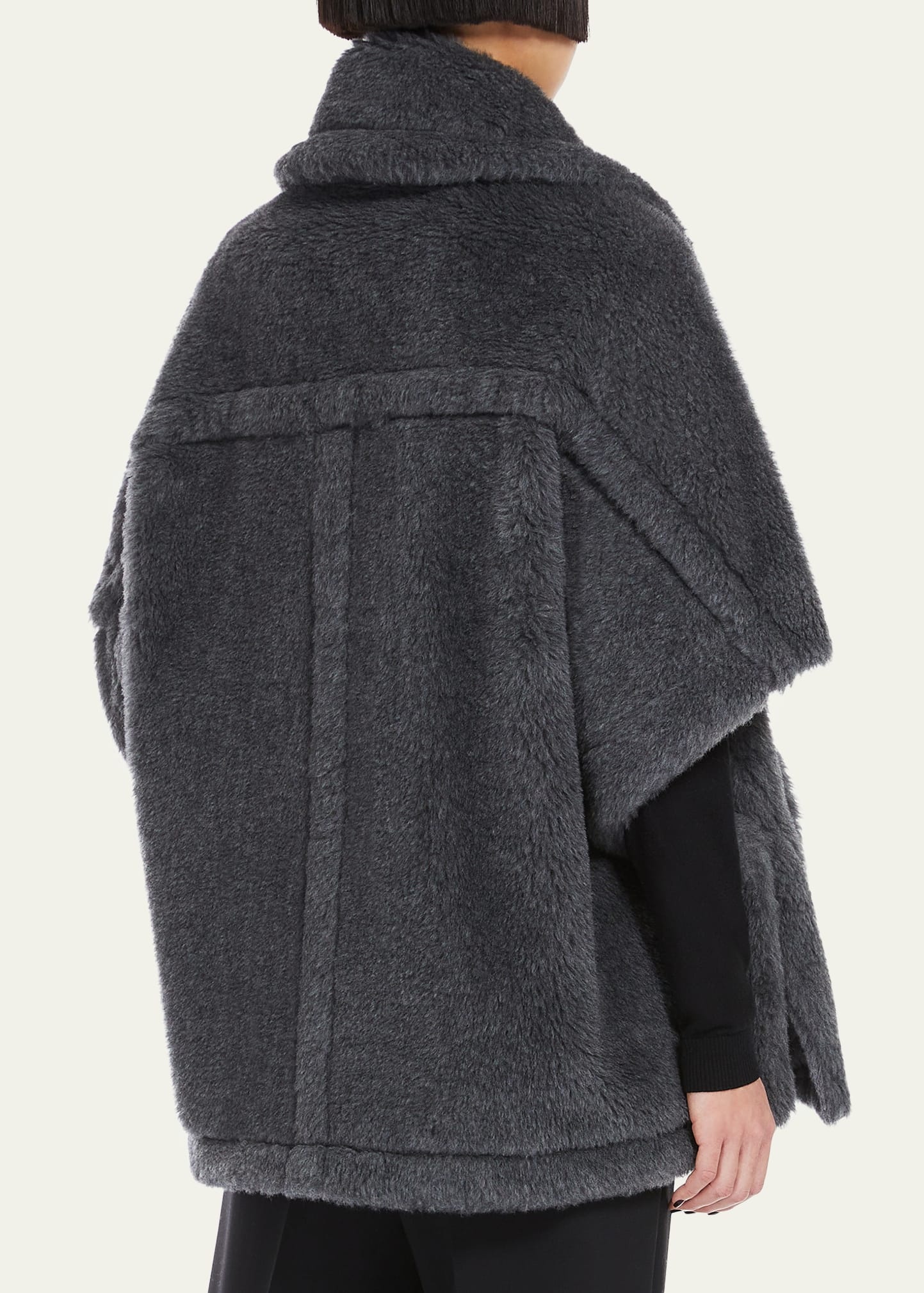 New Manto Virgin Wool-Blend Cape - 3