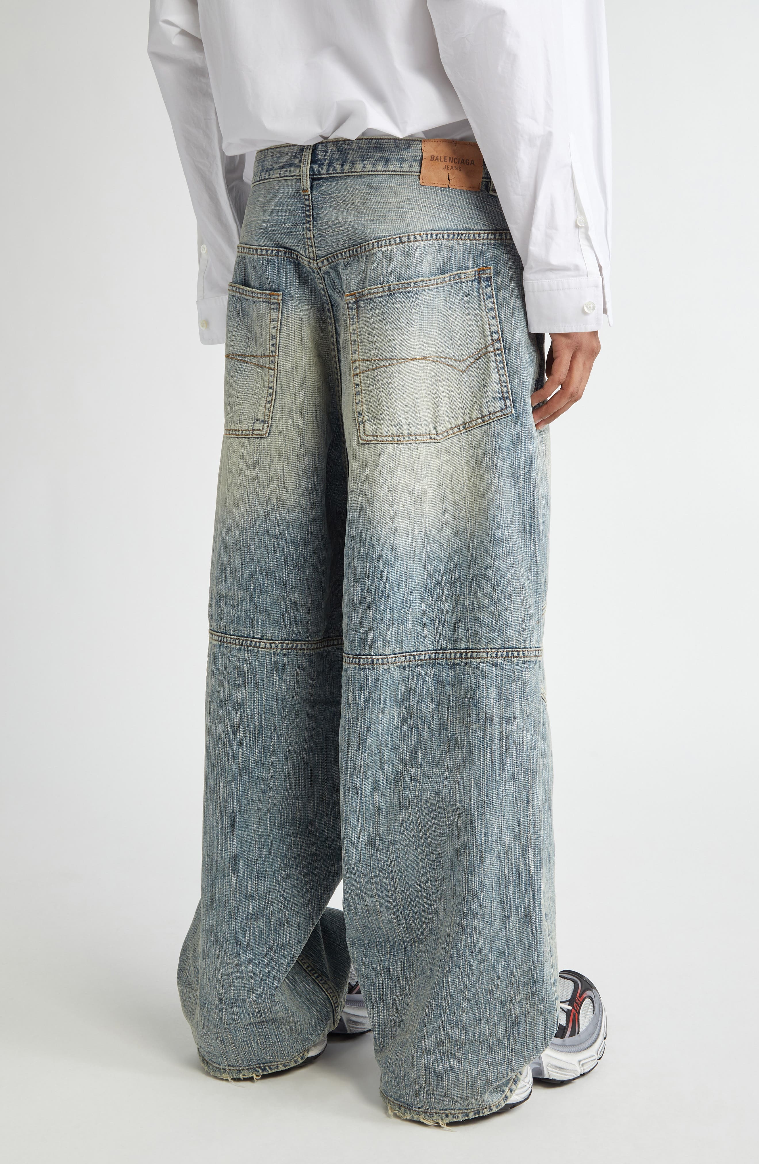Balenciaga George V Baggy Jeans in 5760 Stained at Nordstrom - 2