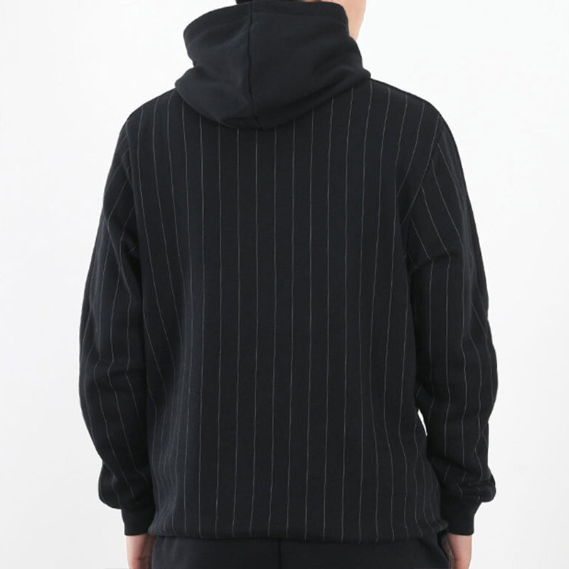 PUMA Pinstripe Aop Pullover Hoodie 'Black' 530179-01 - 4