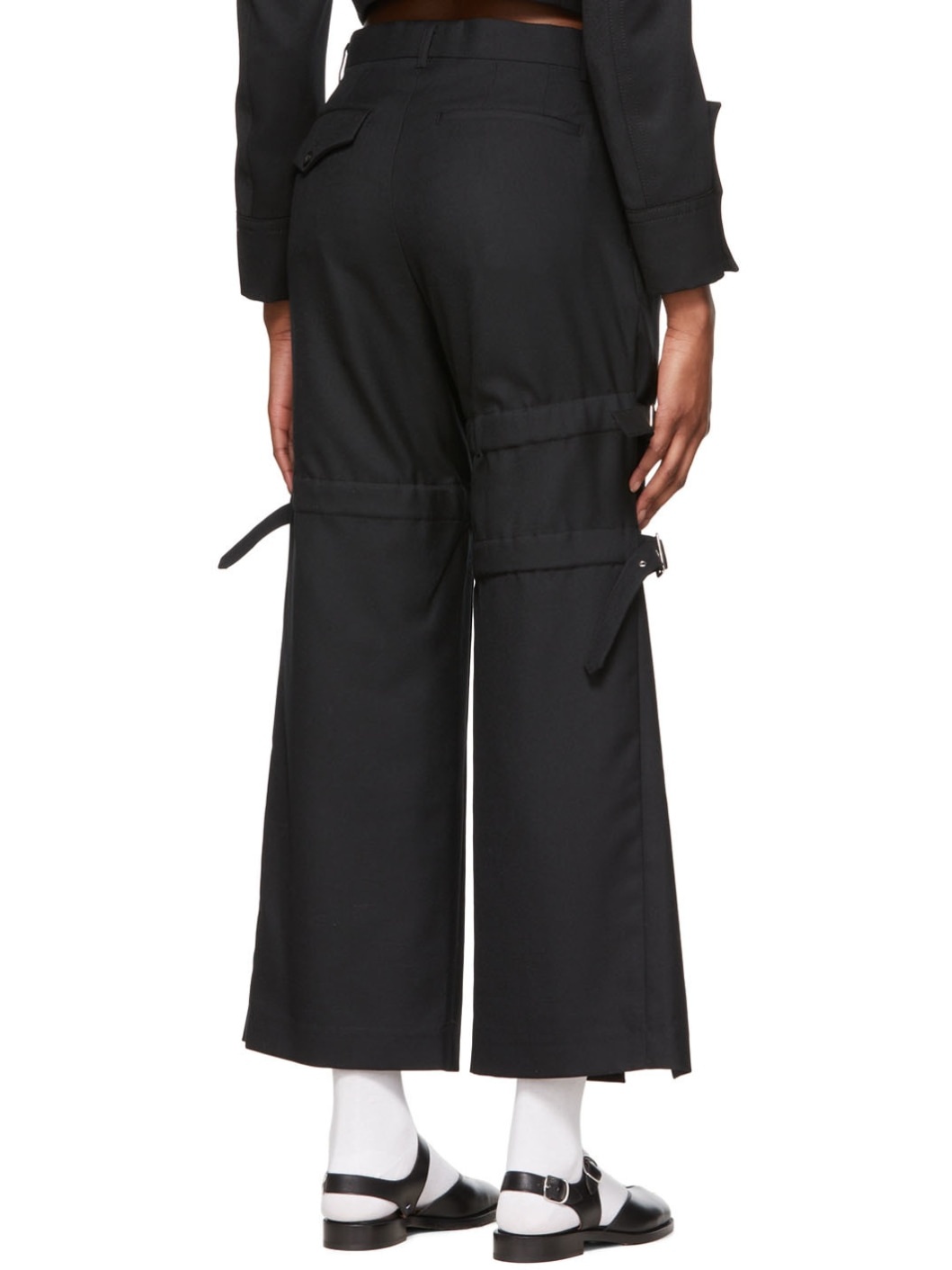 Black Wool Trousers - 3