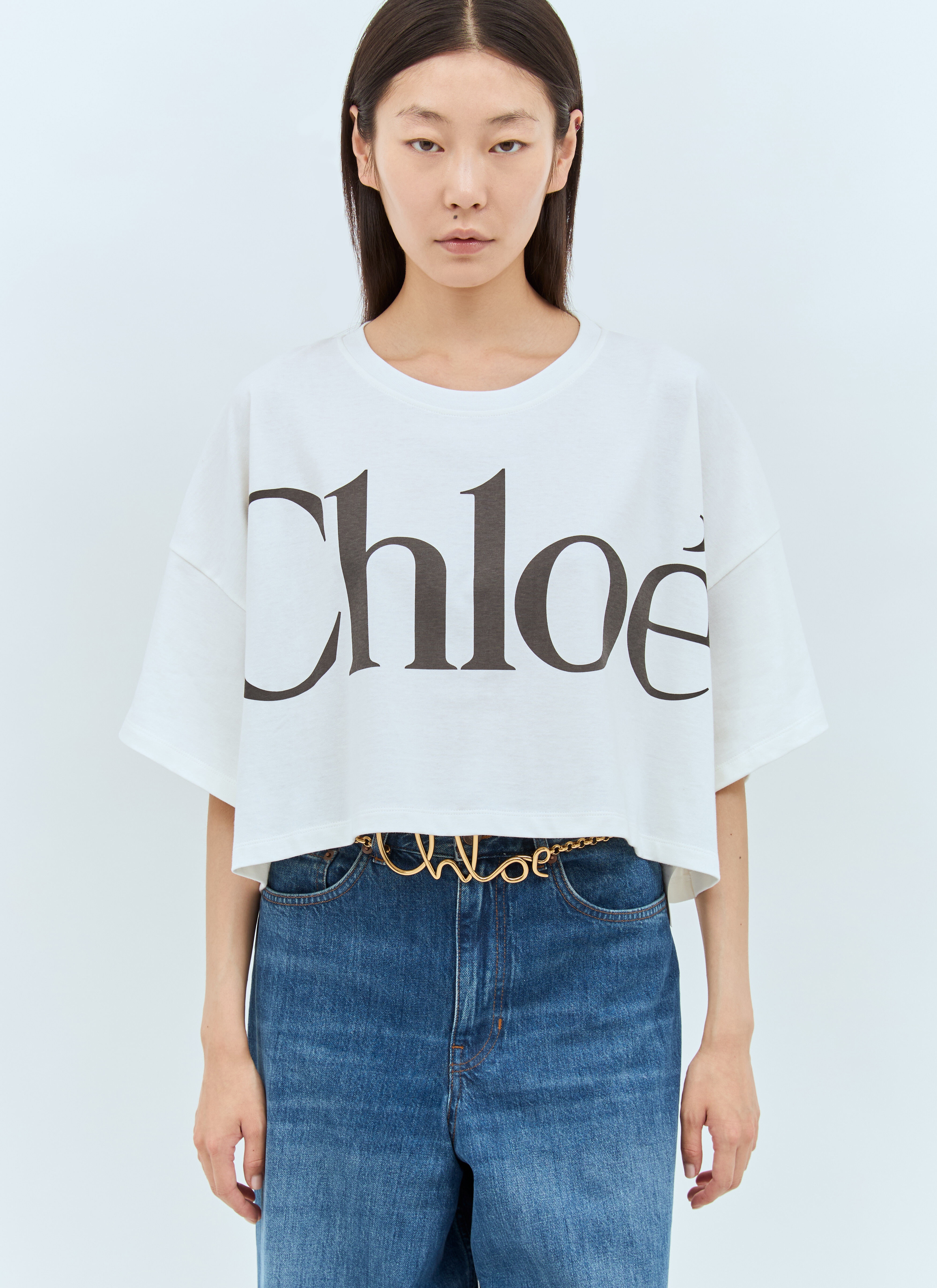Cropped Boxy Logo T-Shirt - 5