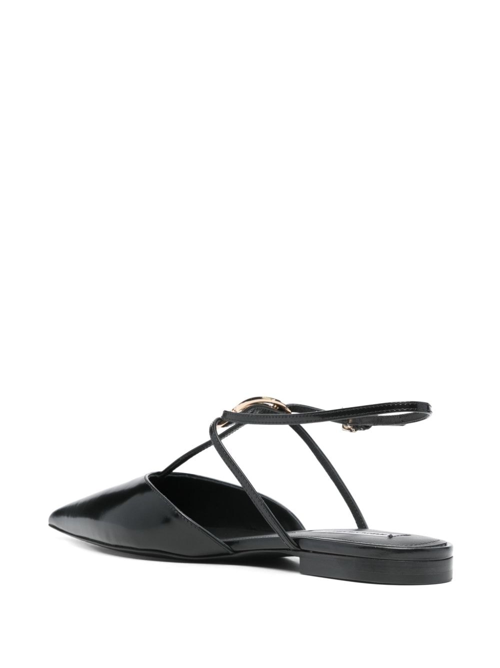 leather ballerina shoes - 3