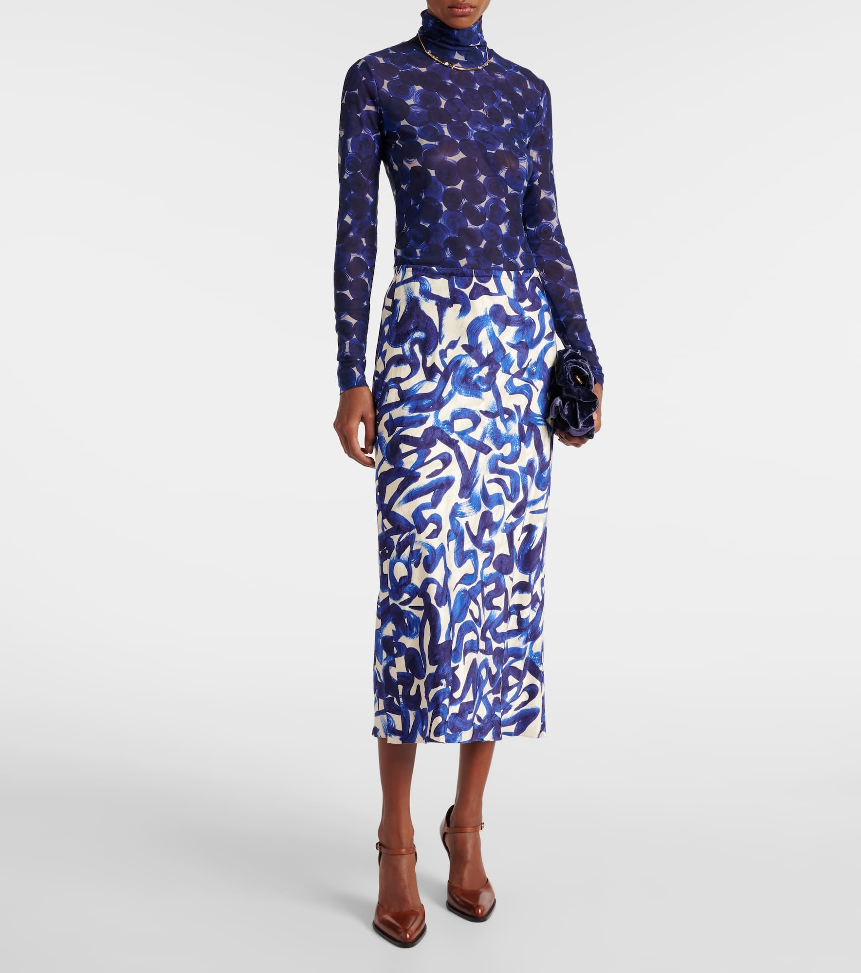 Printed midi skirt - 2