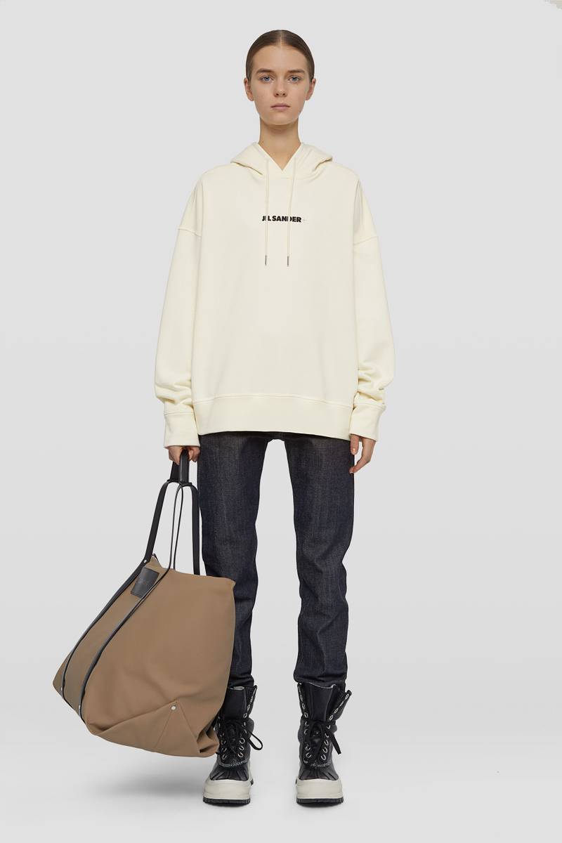 Jil Sander Hooded Logo Sweatshirt outlook