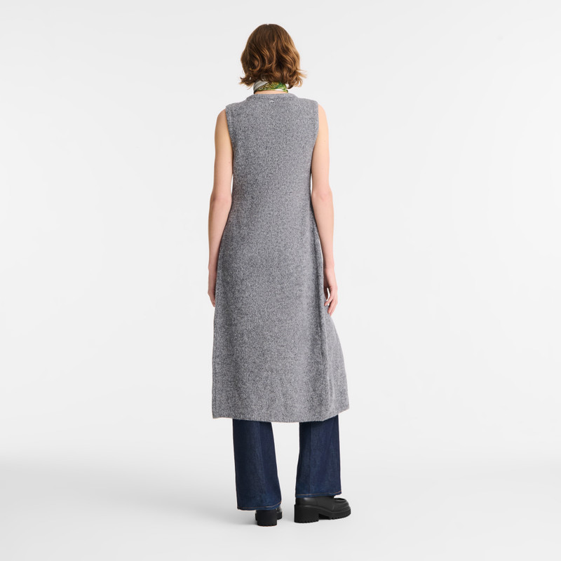 Sleeveless cardigan Anthracite - Knit 3