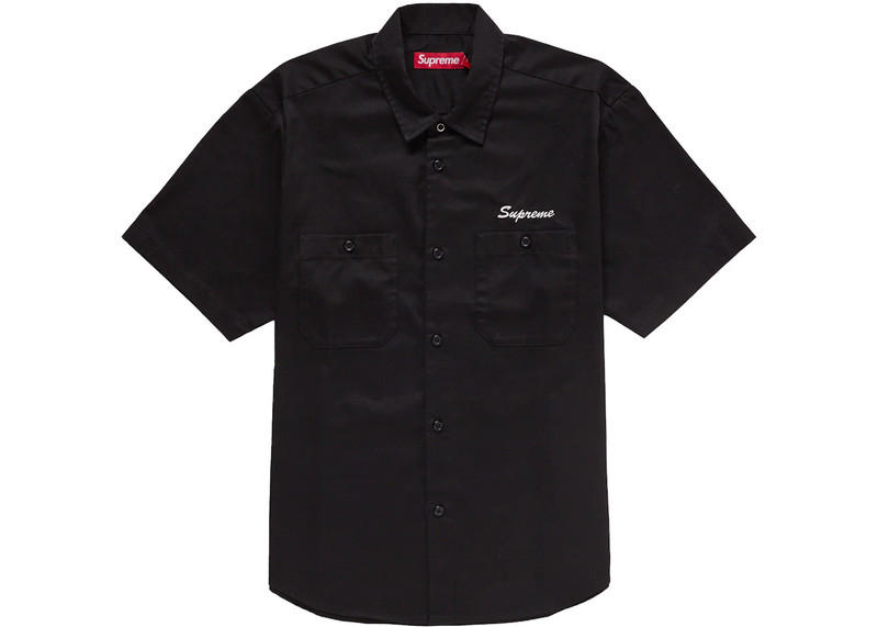 Supreme Supreme AOI Eyes S/S Work Shirt Black outlook