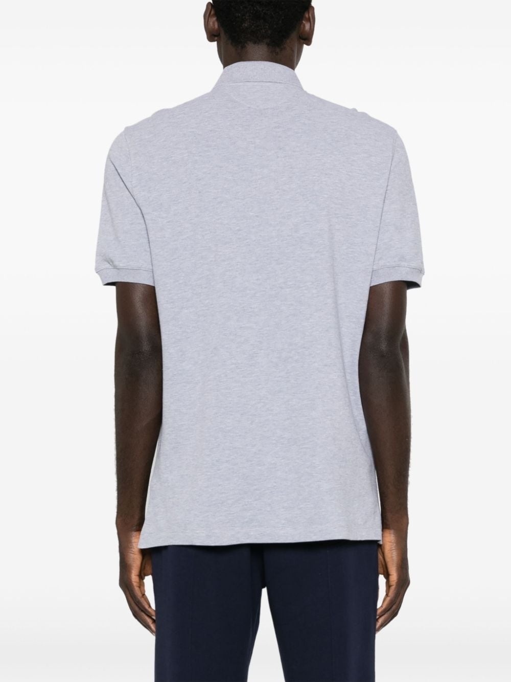 logo-print cotton polo shirt - 4