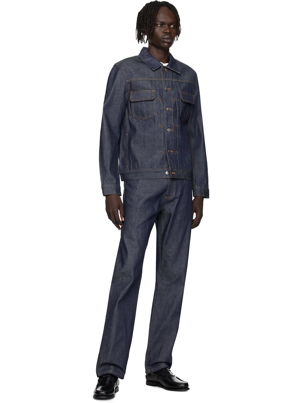 Navy Standard Jeans - 4