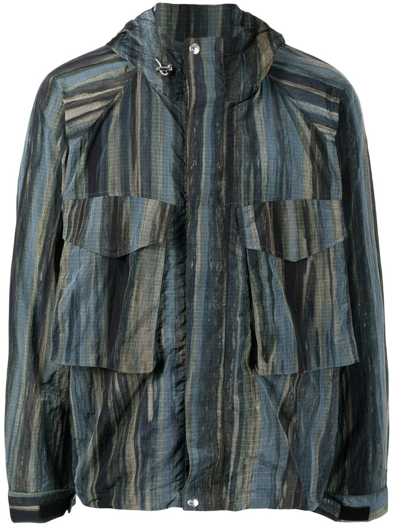Woodland-print hooded jacket 1